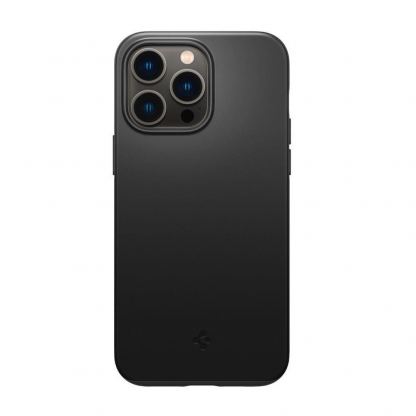 Spigen Thin Fit Case - качествен тънък матиран кейс за iPhone 14 Pro (черен) 2