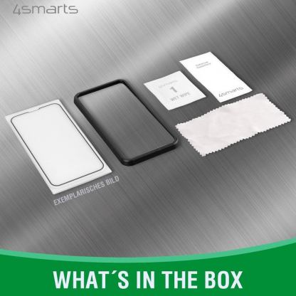 4smarts Second Glass X-Pro Full Cover Glass - калено стъклено защитно покритие за дисплея на iPhone 14 Pro (черен-прозрачен) 5