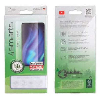 4smarts Second Glass X-Pro Glass With Mounting Frame - калено стъклено защитно покритие за дисплея на iPhone 14 Pro Max (прозрачен) 4
