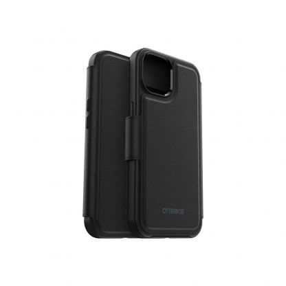 Otterbox MagSafe Folio Case - елегантен кожен калъф тип портфейл за iPhone 14 Pro (черен) 4