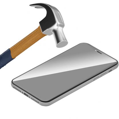 GrizzGlass HybridGlass Screen Protector - хибридно защитно покритие за дисплея на iPhone 14 Pro Max (прозрачно) (един брой) 2