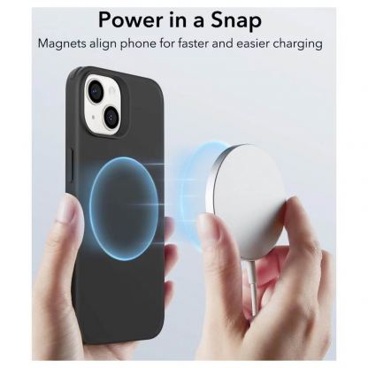 ESR CH HaloLock MagSafe Case - хибриден удароустойчив кейс с MagSafe за iPhone 14 Plus (черен) 2