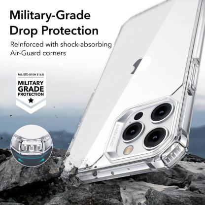 ESR Air Armor Case - хибриден удароустойчив кейс за iPhone 14 Pro Max (прозрачен) 2