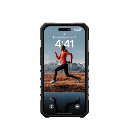 Urban Armor Gear Plasma Case - удароустойчив хибриден кейс за iPhone 14 Pro (черен-прозрачен) 8