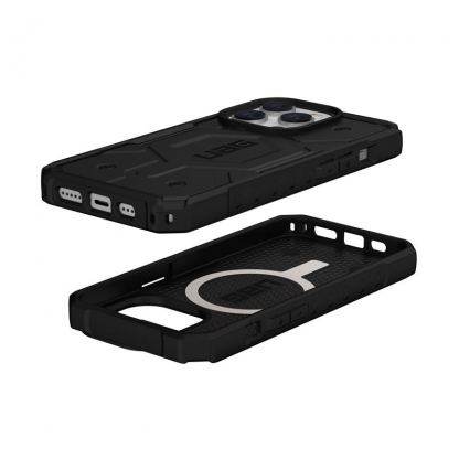Urban Armor Gear Pathfinder MagSafe Case - удароустойчив хибриден кейс за iPhone 14 Pro (черен) 2