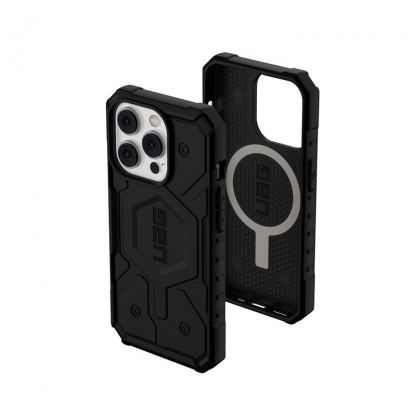 Urban Armor Gear Pathfinder MagSafe Case - удароустойчив хибриден кейс за iPhone 14 Pro (черен) 3