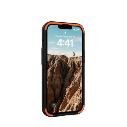 Urban Armor Gear Civilian MagSafe Case - удароустойчив хибриден кейс с MagSafe за iPhone 14 Plus (черен) 7