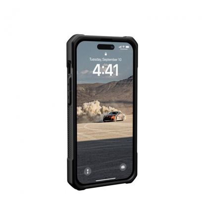 Urban Armor Gear Monarch Case - удароустойчив хибриден кейс за iPhone 14 Pro (черен-карбон) 6