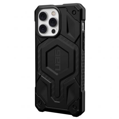 Urban Armor Gear Monarch Pro MagSafe Case - удароустойчив хибриден кейс с MagSafe за iPhone 14 Pro Max (черен-карбон) 4