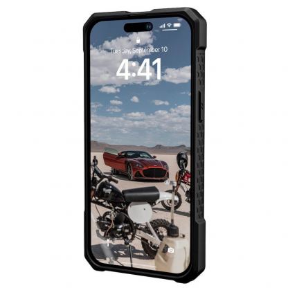 Urban Armor Gear Monarch Pro MagSafe Case - удароустойчив хибриден кейс с MagSafe за iPhone 14 Pro Max (черен-карбон) 7