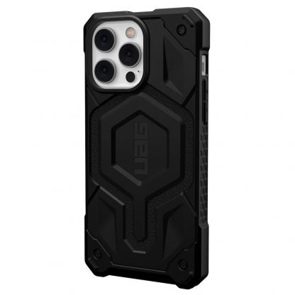Urban Armor Gear Monarch Pro MagSafe Case - удароустойчив хибриден кейс с MagSafe за iPhone 14 Pro Max (черен) 4