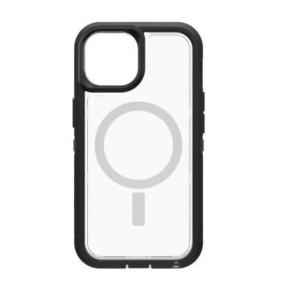 Otterbox Defender XT Case - хибриден удароустойчив кейс с MagSafe за iPhone 13 и iPhone 14 (черен-прозрачен) 4