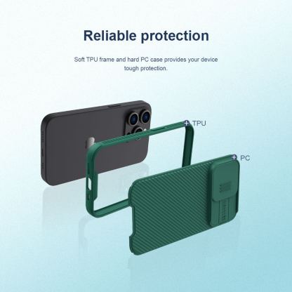 Nillkin CamShield Pro Case - хибриден удароустойчив кейс за iPhone 14 Pro (черен) 6