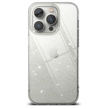 Ringke Air Glitter Case - силиконов (TPU) калъф за iPhone 14 Pro Max (прозрачен) 2