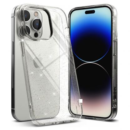Ringke Air Glitter Case - силиконов (TPU) калъф за iPhone 14 Pro Max (прозрачен) 3