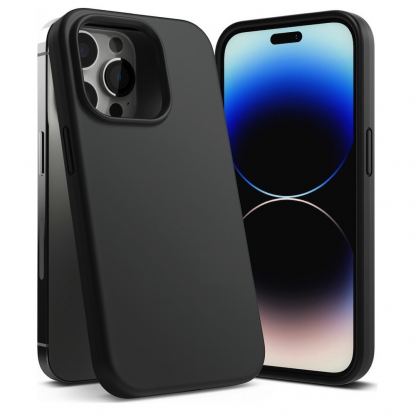 Ringke Soft Silicone Case - силиконов (TPU) калъф за iPhone 14 Pro Max (черен) 3