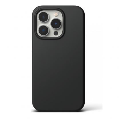 Ringke Soft Silicone Case - силиконов (TPU) калъф за iPhone 14 Pro (черен) 2