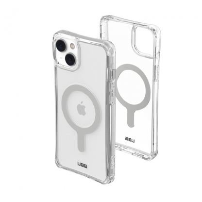 Urban Armor Gear Plyo MagSafe Case - удароустойчив хибриден кейс за iPhone 14 Plus (прозрачен) 3