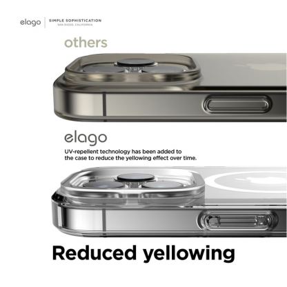 Elago Hybrid MagSafe Case - хибриден удароустойчив кейс с MagSafe за iPhone 14 Pro (прозрачен) 5