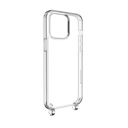 SwitchEasy Play Lanyard Angel Case - хибриден удароустойчив кейс с връзка за носене за iPhone 14 Pro Max (прозрачен)  3