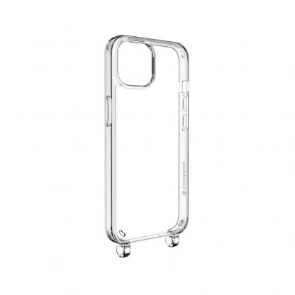 SwitchEasy Play Lanyard Elegant Case - хибриден удароустойчив кейс с връзка за носене за iPhone 14 (прозрачен)  3