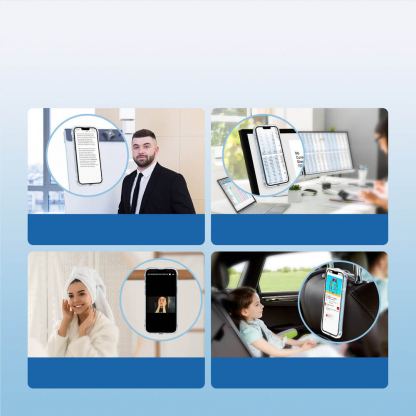 Joyroom Defender Series Case (JR-14H2) - хибриден удароустойчив кейс с вградена поставка за iPhone 14 Pro (прозрачен) 9