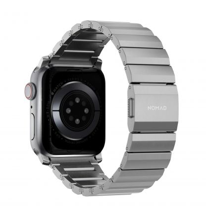 Nomad Strap Titanium Band V2 - титаниева каишка за Apple Watch 42мм, 44мм, 45мм, 46мм, Ultra 49мм (сребрист) 2