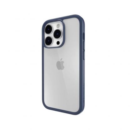 SwitchEasy AERO Plus Case - хибриден удароустойчив кейс за iPhone 14 Pro (син-прозрачен) 2