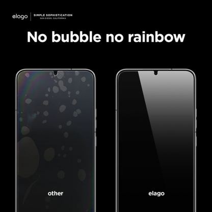 Elago Tempered Glass - калено стъклено защитно покритие за дисплея на Samsung Galaxy S22 (прозрачен) 6