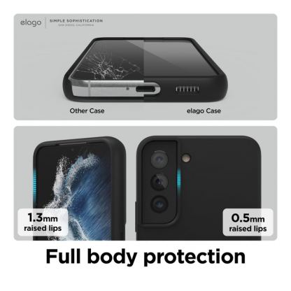 Elago Soft Silicone Case - силиконов (TPU) калъф за Samsung Galaxy S22 Ultra (розов) 5