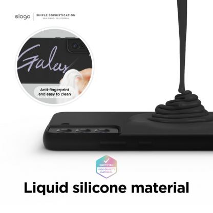 Elago Soft Silicone Case - силиконов (TPU) калъф за Samsung Galaxy S22 (бежов) 3