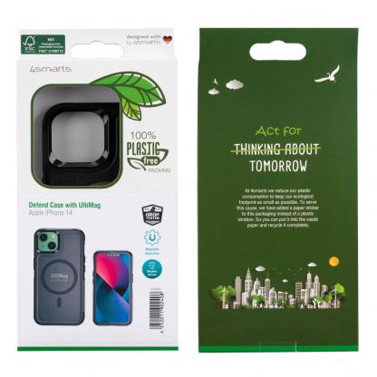 4smarts Defend Case with UltiMag - хибриден удароустойчив кейс с MagSafe за iPhone 14 Plus (черен) 6