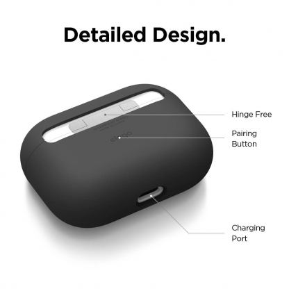 Elago Airpods Pro Liquid Hybrid Case - твърд силиконов кейс за Apple Airpods Pro (светлолилав) 7
