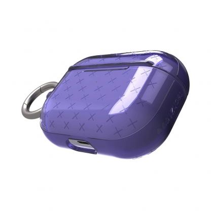 Tech21 Airpods Pro Evo Check TPU Case - силиконов (TPU) калъф с карабинер за Apple Airpods Pro (тъмносин)  3