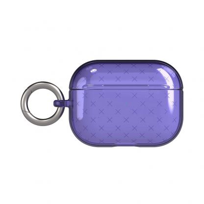 Tech21 Airpods Pro Evo Check TPU Case - силиконов (TPU) калъф с карабинер за Apple Airpods Pro (тъмносин)  5