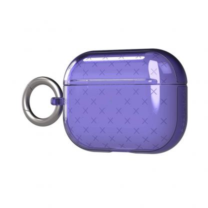 Tech21 Airpods Pro Evo Check TPU Case - силиконов (TPU) калъф с карабинер за Apple Airpods Pro (тъмносин)  7