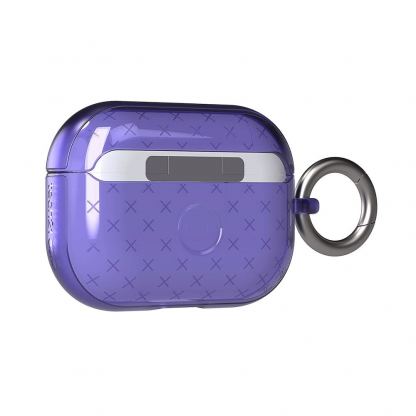 Tech21 Airpods Pro Evo Check TPU Case - силиконов (TPU) калъф с карабинер за Apple Airpods Pro (тъмносин)  8