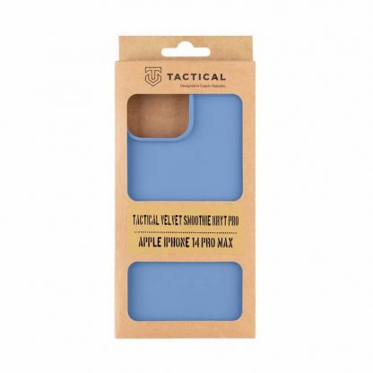 Tactical Velvet Smoothie Cover - силиконов калъф за iPhone 14 Pro Max (син) 2