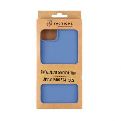 Tactical Velvet Smoothie Cover - силиконов калъф за iPhone 14 Plus (син) 2