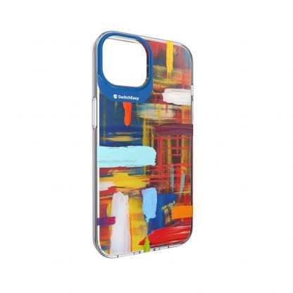 SwitchEasy Artist Impasto Case - дизайнерски хибриден удароустойчив кейс за iPhone 14 Plus (шарен)  3