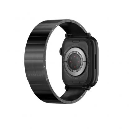 Mageasy Maestro M Magnetic Strainless Steel Band - стоманена, неръждаема каишка за Apple Watch 38мм, 40мм, 41мм (черен) 2