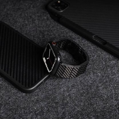 Mageasy Carbon Fiber Watch Band - карбонова каишка за Apple Watch 38мм, 40мм, 41мм, 42мм (2024) (черен) 7