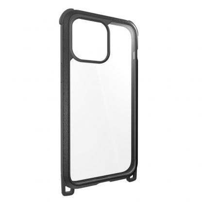 Mageasy Odyssey+ Rainbow Case - удароустойчив хибриден кейс с връзка и карабинер за iPhone 14 Pro Max (черен)  5