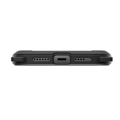 Mageasy Odyssey+ Rainbow Case - удароустойчив хибриден кейс с връзка и карабинер за iPhone 14 Pro Max (черен)  6