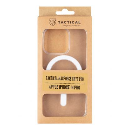 Tactical MagForce TPU Cover - хибриден удароустойчив кейс с MagSafe за iPhone 14 Pro (прозрачен)  3