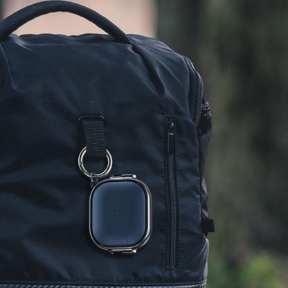 Tech-Protect Rough Lux Hybrid Case - хибриден удароустойчив кейс с карабинер за Apple Airpods Pro, Airpods Pro 2 (черен) 4