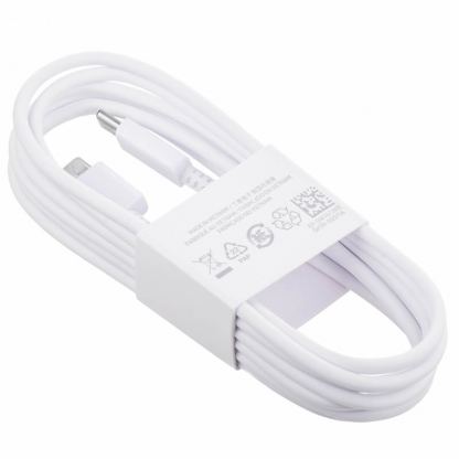 Samsung USB-C to USB-C Cable 3A EP-DW767JWE- кабел за устройства с USB-C порт (180 см) (бял) (bulk) 2