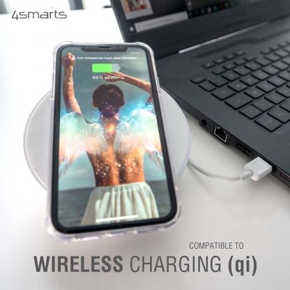 4smarts Hard Cover Ibiza MagSafe Case - хибриден удароустойчив кейс с MagSafe за iPhone 14 Plus (прозрачен) 4
