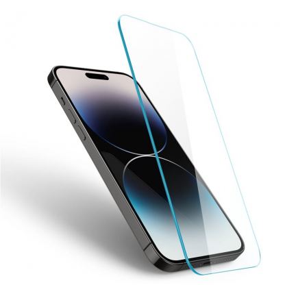 Spigen Glass.Tr Slim HD Tempered Glass - калено стъклено защитно покритие за iPhone 14 Pro Max (прозрачен) 2