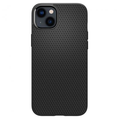 Spigen Liquid Air Case - силиконов (TPU) калъф с висока степен на защита за iPhone 14 (черен) 2